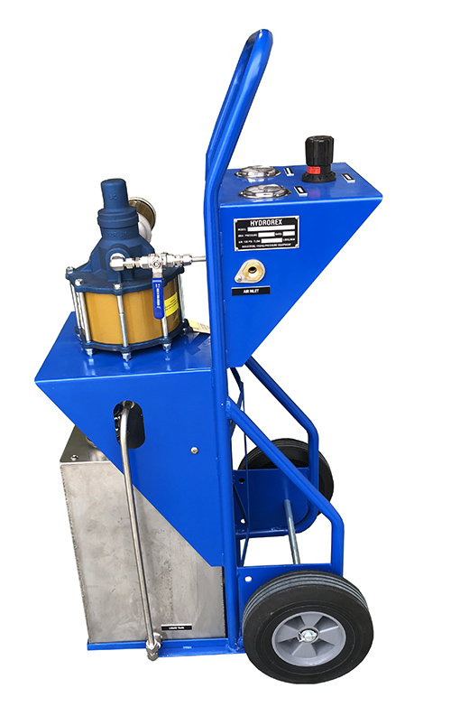 hydrostatic pressure test cart