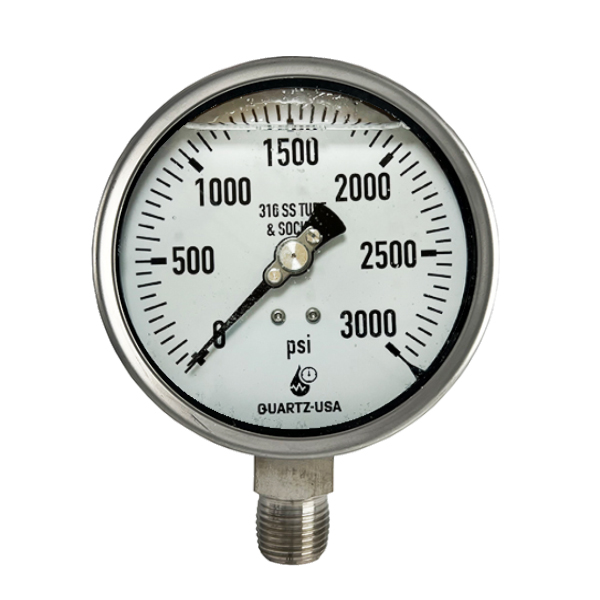 3000 psi 4" pressure gauge SS-4-BC-3K