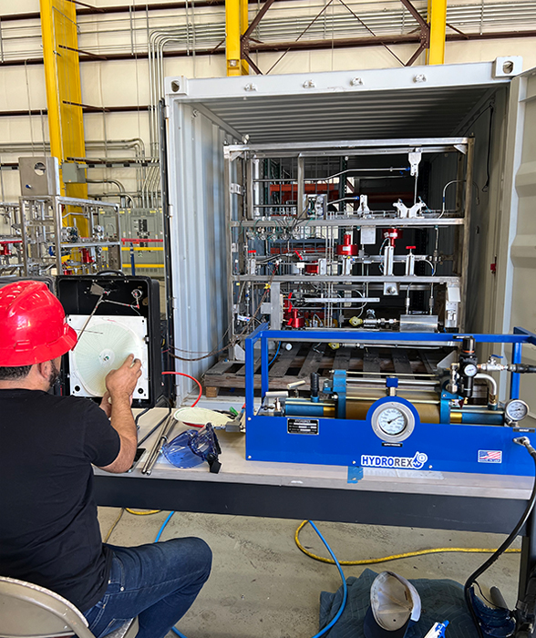 Hydrogen Fuel Cell Pressure Testing