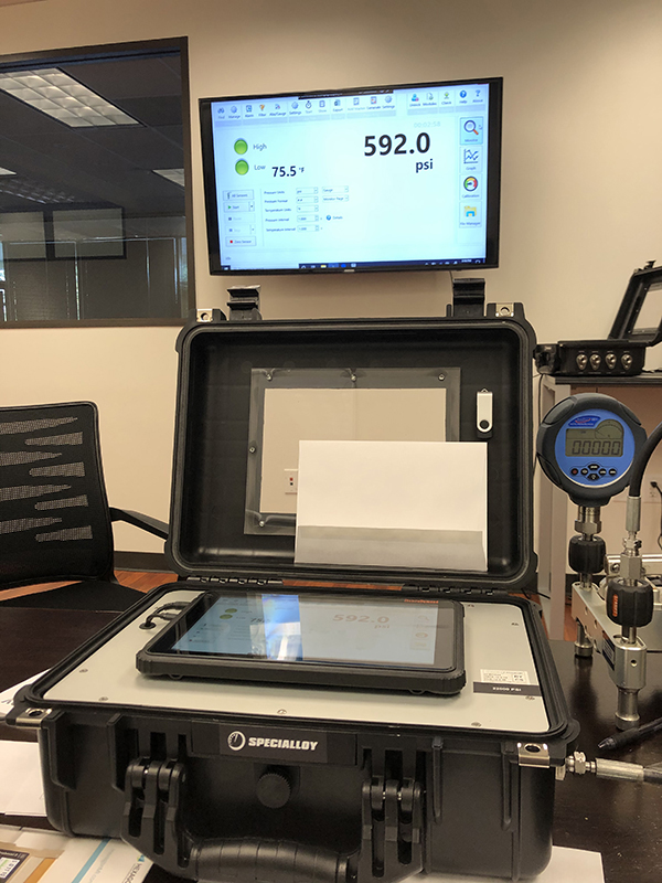 specialloy digital pressure chart recorder