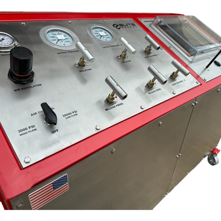 High pressure digital test bench