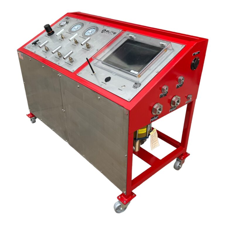 Hydrostatic pressure test bench