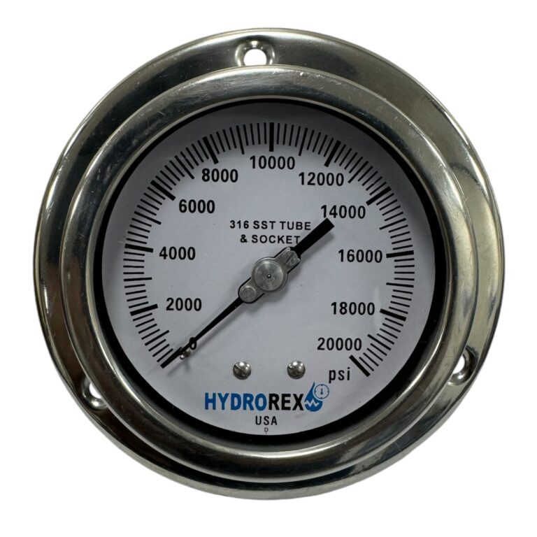 20000 psi pressure gauge front flange