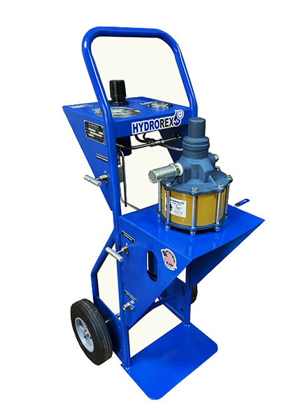 Hydrostatic pressure test cart