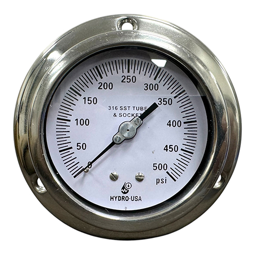 500 psi pressure gauge front flange