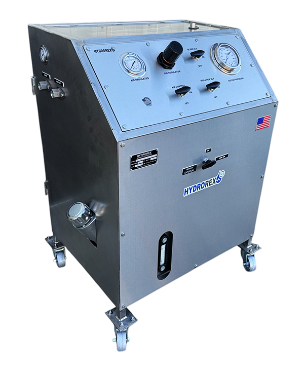 pressure test cabinet for hydrostatic testing