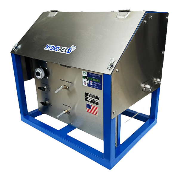 hydrostatic pressure test pump with digital chart recorder