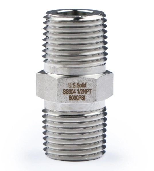 CLOSE HEX NIPPLE MALE NPT