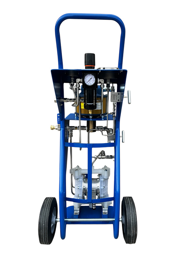 dolly hydrostatic pressure test cart dual pumps