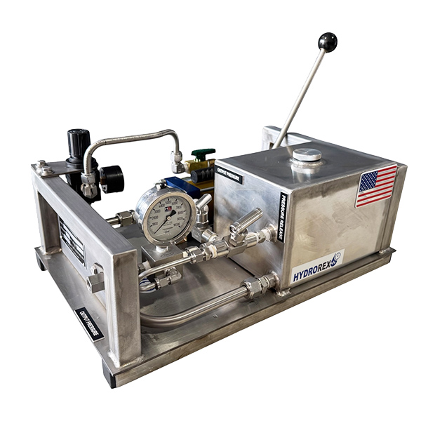 air and hand hydraulic pressure test pump
