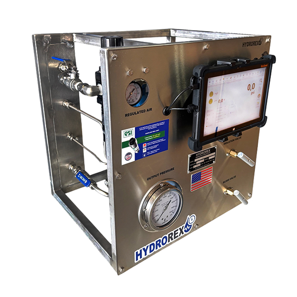 hydrostatic digital testing unit