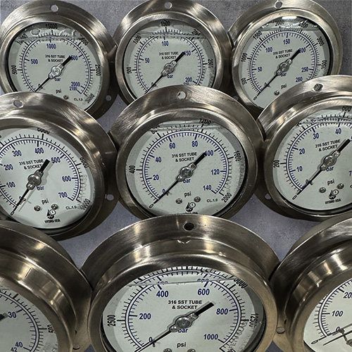 Hydro Usa Pressure Guages Front Flange