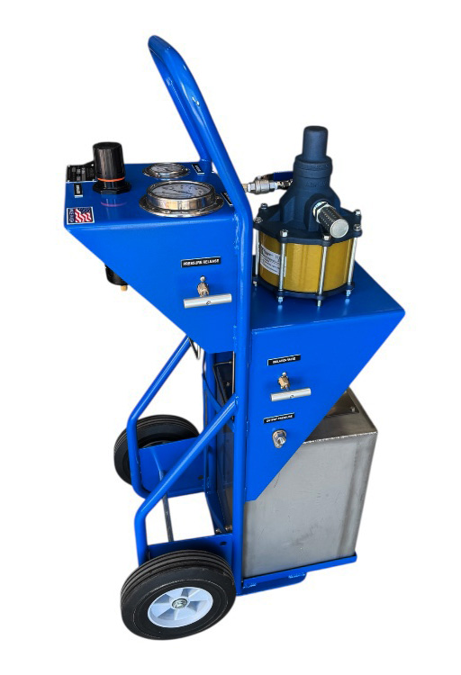 hydro pressure test cart dolly style