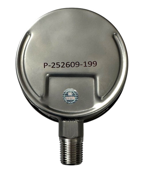 pressure gauge bottom connection 4 inches