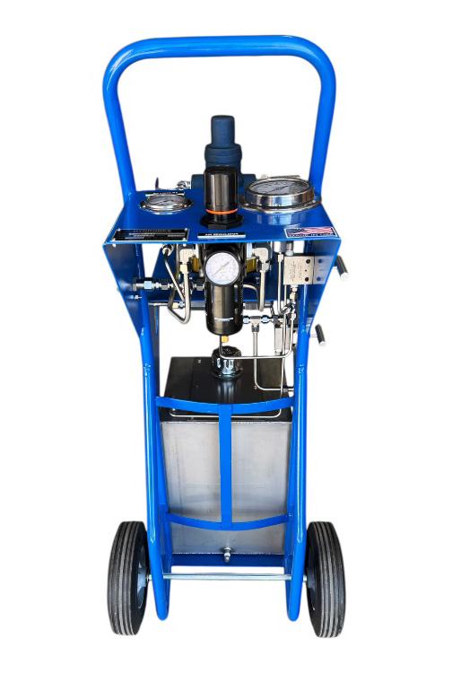 pressure test pump dolly cart