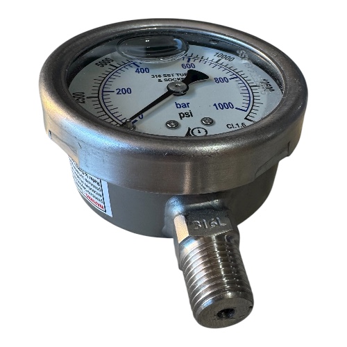 HYDRO USA pressure gauges 2.5 dial battom connection