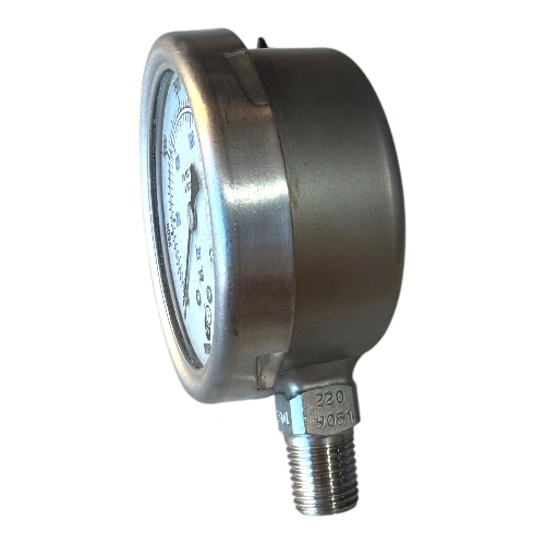 stainless steel pressure gauges 2.5 dial 4npt