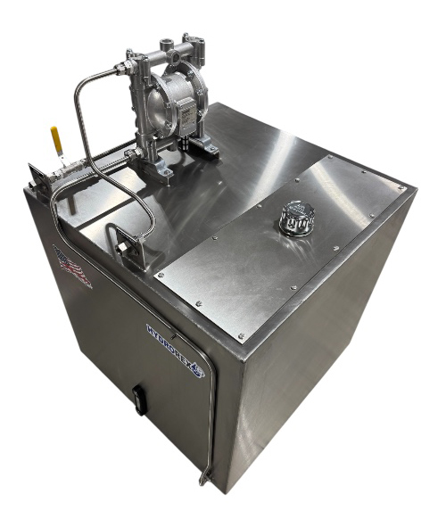 Liquid tank with diaphragm pump