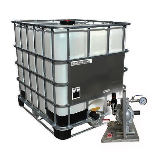 hydraulic reservoir tank with diaphragm pump