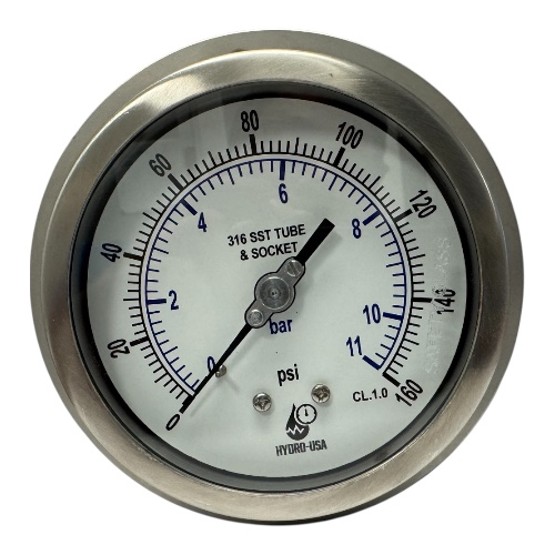 160 psi pressure gauge 4in