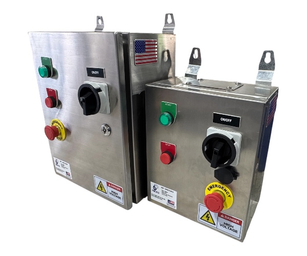 Electrical motor onoff control panel