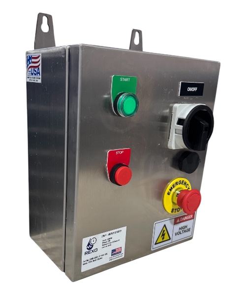20 HP, 3-phase motor starter enclosure