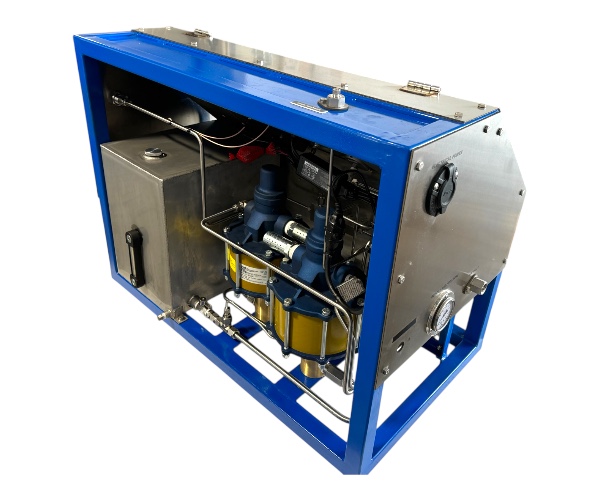 HPU liquid tank pressure test pump unit