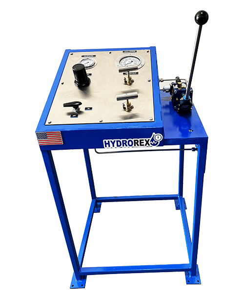 high pressure test hand pump cart