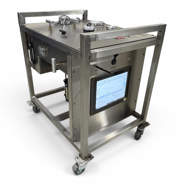 HPU BOP pressure test unit with digital pressure recorder