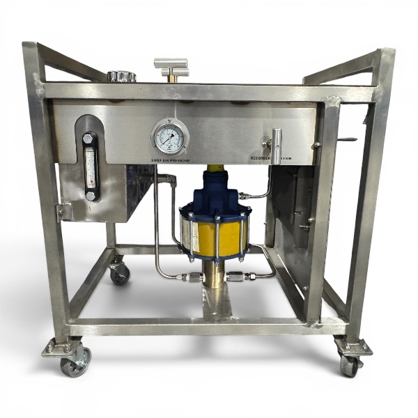 Hydrostatic Pressure Test Cart with Tank and Recorder