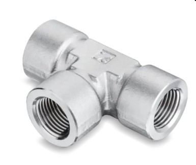 NPT female Tees for pressure test 10000 psi