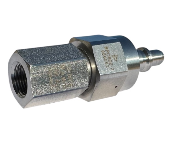 SPC600-2-NF6 Quick Disconnect Nipple with Check Valve