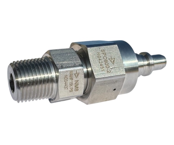 SPC600-2-NM8 Quick Disconnect Nipple with Check Valve